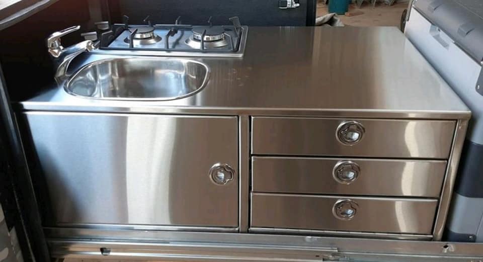 Camper trailer kitchen